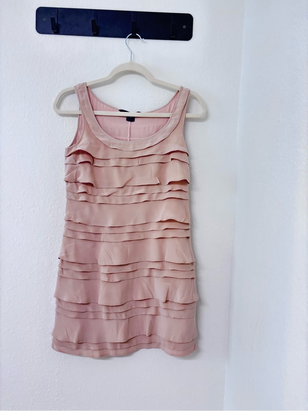 French Connection Blush Layered Ruffle Tank Dress
